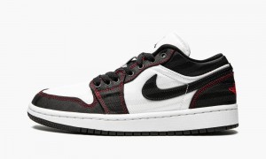 Nike AIr Jordan 1 Low SE UTL 'White / Black / Red' Schoenen Dames Wit Zwart Rood Nederland | 381590-NVK