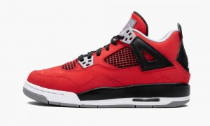 Nike AIr Jordan 4 Retro GS 'Toro Bravo' Schoenen Kinderen Rood Wit Zwart Grijs Nederland | 685107-ISR
