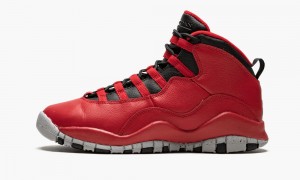 Nike Air Jordan 10 Retro 30th BG 'Bulls Over Broadway' Schoenen Kinderen Rood Zwart Nederland | 407289-IJK