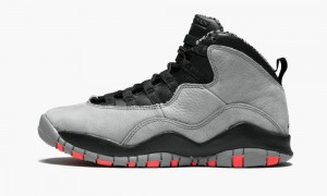 Nike Air Jordan 10 Retro (GS) 'Cool Grey' Schoenen Kinderen Grijs Zwart Nederland | 509726-OBR