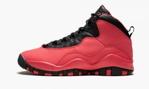 Nike Air Jordan 10 Retro (GS) 'Fusion Red' Schoenen Kinderen Rood Zwart Oranje Nederland | 018249-VQL