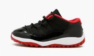 Nike Air Jordan 11 Low BT Schoenen Kinderen Zwart Rood Wit Nederland | 809635-GWS