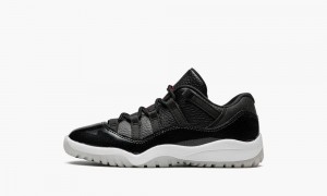 Nike Air Jordan 11 Low PS '72 - 10' Schoenen Kinderen Zwart Rood Wit Nederland | 074635-ZGA