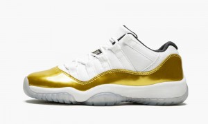 Nike Air Jordan 11 Retro Low BG 'Closing Ceremony' Schoenen Kinderen Wit Goud Zwart Nederland | 361745-EYI