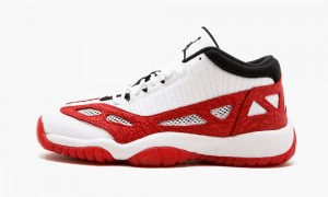 Nike Air Jordan 11 Retro Low IE BG Schoenen Kinderen Wit Rood Zwart Nederland | 921805-VQH