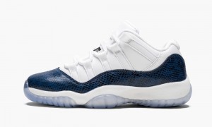 Nike Air Jordan 11 Retro Low LE GS 'Blue Snakeskin' Schoenen Kinderen Zwart Donkerblauw Nederland | 975634-MHQ