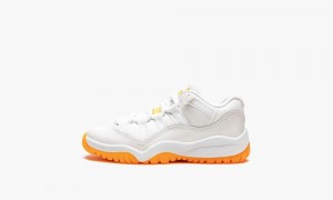Nike Air Jordan 11 Retro Low PS 'Bright Citrus' Schoenen Kinderen Wit Lichtoranje Nederland | 327519-JNT