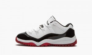 Nike Air Jordan 11 Retro Low PS 'Concord Bred' Schoenen Kinderen Wit Rood Zwart Nederland | 209574-BZY