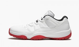 Nike Air Jordan 11 Retro Low 'White/Varsity Red' Schoenen Heren Wit Rood Zwart Nederland | 890417-ELM