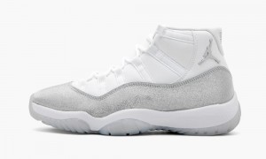 Nike Air Jordan 11 Retro 'METALLIC SILVER' Schoenen Dames Wit Metal Zilver Nederland | 054618-EYV