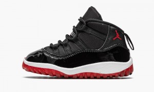 Nike Air Jordan 11 Retro (TD) 'Bred' Schoenen Kinderen Zwart Rood Wit Nederland | 276850-NPX