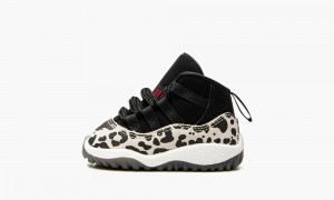 Nike Air Jordan 11 TD 'Animal Instinct' Schoenen Kinderen Zwart Rood Wit Nederland | 102978-OHG