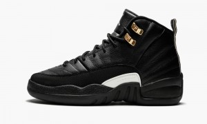 Nike Air Jordan 12 Retro BG 'The Master' Schoenen Kinderen Wit Zwart Goud Nederland | 864025-OJT