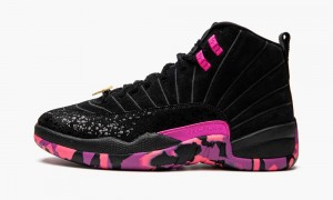 Nike Air Jordan 12 Retro DB 'Doernbecher' Schoenen Heren Zwart Roze Paars Nederland | 064783-CVK
