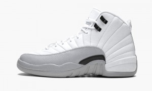 Nike Air Jordan 12 Retro GG 'Baron' Schoenen Kinderen Wit Zwart Grijs Nederland | 815632-JKB