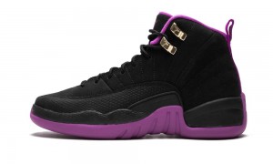 Nike Air Jordan 12 Retro GG Schoenen Kinderen Zwart Goud Nederland | 896537-YAN