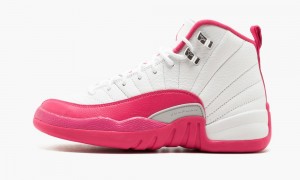 Nike Air Jordan 12 Retro GG 'Valentine's Day' Schoenen Kinderen Wit Roze Zilver Nederland | 907138-EIW