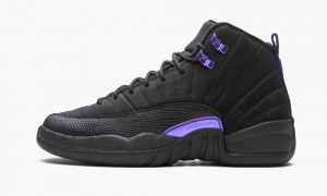 Nike Air Jordan 12 Retro GS 'Dark Concord' Schoenen Kinderen Zwart Paars Nederland | 947586-YKW