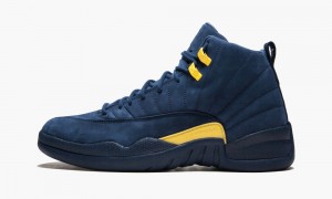 Nike Air Jordan 12 Retro 'Michigan' Schoenen Heren Blauw Oranje Donkerblauw Nederland | 891563-TPI