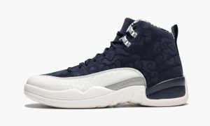 Nike Air Jordan 12 Retro PRM 'International Flight' Schoenen Heren Donkerblauw Wit Rood Nederland | 754628-THE