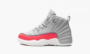 Nike Air Jordan 12 Retro PS 'Racer Pink' Schoenen Kinderen Grijs Roze Zwart Nederland | 618209-XCM