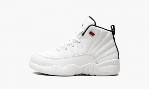 Nike Air Jordan 12 Retro (PS) 'Twist' Schoenen Kinderen Wit Zwart Rood Nederland | 491257-OXZ