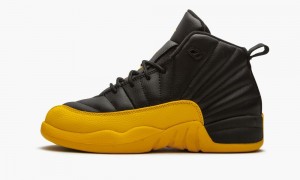 Nike Air Jordan 12 Retro (PS) 'University Gold' Schoenen Kinderen Zwart Goud Zwart Nederland | 178402-DZF