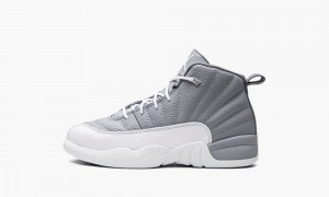Nike Air Jordan 12 Retro 'Stealth' Schoenen Kinderen Wit Grijs Nederland | 957143-SMI