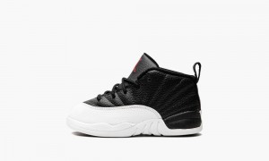 Nike Air Jordan 12 Retro TD 'Playoffs 2022' Schoenen Kinderen Zwart Rood Wit Nederland | 526174-CGL