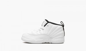 Nike Air Jordan 12 Retro (TD) 'Twist' Schoenen Kinderen Wit Zwart Rood Nederland | 038549-GFO