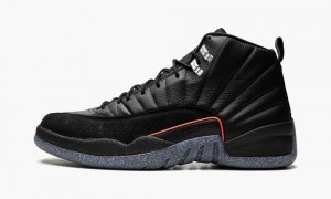 Nike Air Jordan 12 Retro 'Utility' Schoenen Heren Zwart Zwart Lichtrood Nederland | 506814-OYF
