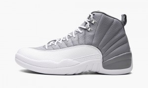 Nike Air Jordan 12 'Stealth' Schoenen Heren Wit Grijs Nederland | 501974-UYH