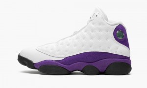 Nike Air Jordan 13 'Lakers' Schoenen Heren Wit Zwart Paars Goud Nederland | 756921-RWO