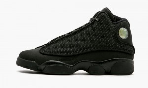 Nike Air Jordan 13 Retro BG 'Black Cat' Schoenen Kinderen Zwart Zwart Donkergrijs Nederland | 495703-QFK