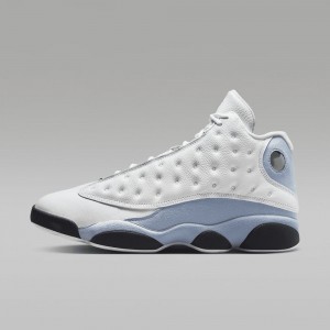 Nike Air Jordan 13 Retro "Blue Grey" Schoenen Heren Wit Blauw Grijs Zwart Geel Nederland | 219745-YOT