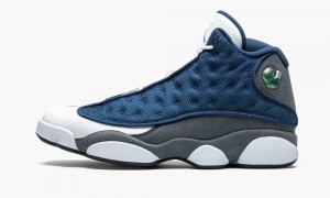 Nike Air Jordan 13 Retro 'Flint 2020' Schoenen Heren Donkerblauw Grijs Wit Nederland | 762153-TNO