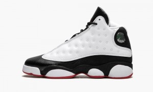 Nike Air Jordan 13 Retro GS 'He Got Game' Schoenen Kinderen Wit Zwart Rood Nederland | 654732-XVQ