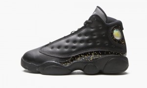 Nike Air Jordan 13 Retro PS 'Gold Glitter' Schoenen Kinderen Zwart Metal Goud Nederland | 801745-QGE