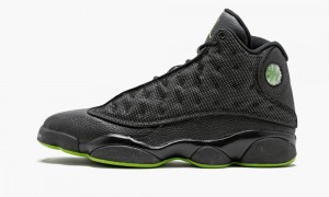 Nike Air Jordan 13 Retro Schoenen Heren Zwart Groen Nederland | 640213-CLE
