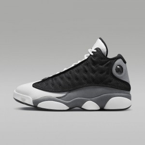 Nike Air Jordan 13 Retro Schoenen Heren Zwart Grijs Wit Rood Nederland | 057286-HIS