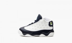 Nike Air Jordan 13 Retro Schoenen Kinderen Wit Blauw Nederland | 758430-IRN