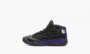Nike Air Jordan 13 Retro TD 'Court Purple' Schoenen Kinderen Zwart Paars Wit Nederland | 679815-IAV