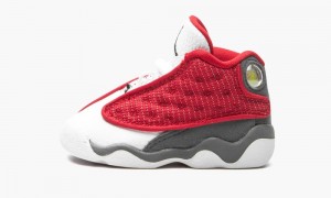 Nike Air Jordan 13 TD 'Red Flint' Schoenen Kinderen Rood Grijs Wit Zwart Nederland | 982173-CDV