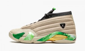 Nike Air Jordan 14 Low 'Aleali May' Schoenen Dames Lichtbruin Wit Nederland | 810967-LYB