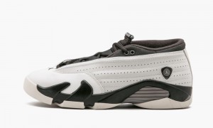 Nike Air Jordan 14 Retro Low PRM GG Schoenen Kinderen Wit Zwart Nederland | 976218-GMZ