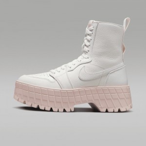 Nike Air Jordan 1 Brooklyn Schoenen Dames Wit Roze Nederland | 752906-FJQ