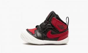 Nike Air Jordan 1 Crib Bootie 'BRED' Schoenen Kinderen Zwart Rood Nederland | 816037-LIV