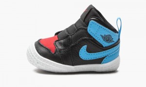 Nike Air Jordan 1 Crib Bootie 'UNC to Chicago' Schoenen Kinderen Zwart Donkerblauw Rood Nederland | 739104-UNP