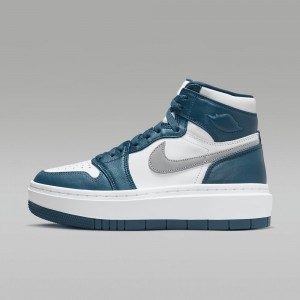 Nike Air Jordan 1 Elevate High Schoenen Dames Blauw Wit Lichtgrijs Nederland | 581974-RLN