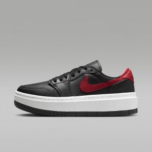 Nike Air Jordan 1 Elevate Low Schoenen Dames Zwart Rood Nederland | 279054-BCG